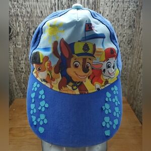 Paw Patrol Blue Baseball Hat Cap Size 2T-4T Unisex Adjustable Snapback